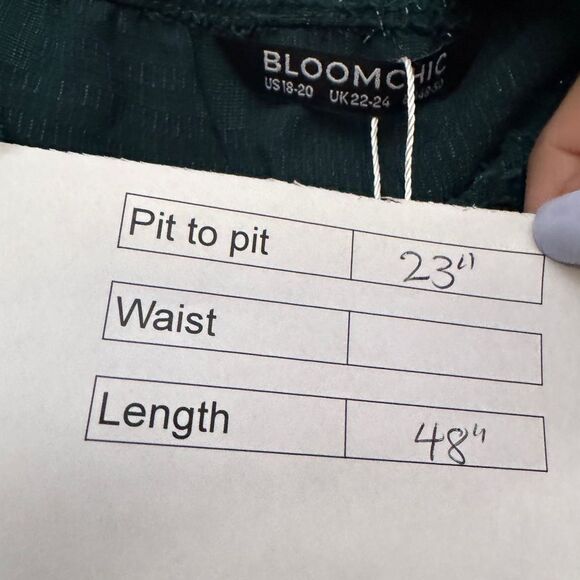 Bloomchic Long Sleeve Midi Dress Green - Picture 7 of 7